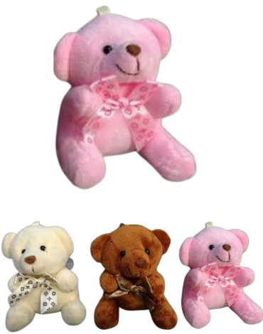 Llavero Peluche Ositos Colores Surtidos x 12 Unds.