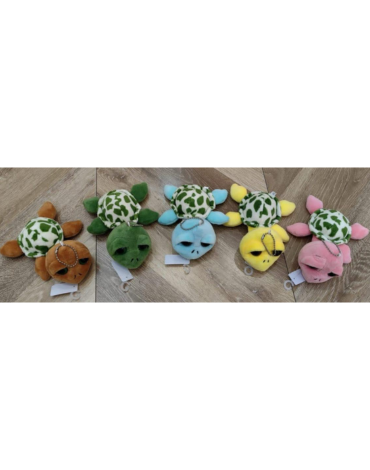 Llavero Peluche Tortuga Colores Surtidos x 12 Unds.