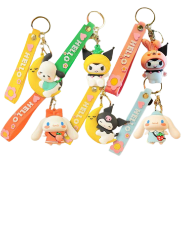 Llavero Sanrio Modelos Surtidos x 12 Unds.