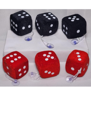 Llavero Peluche Dados Colores Surtidos x 12 Unds.