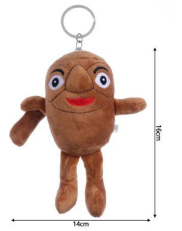 Llaveros Peluche Tung - Tung x 6 Unds.Medida: 15 cm aprox.