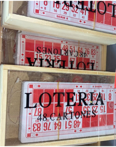 Lotería de Madera x 6 Unds.48 Cartones