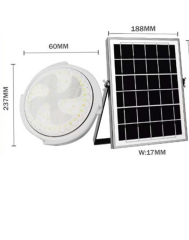 Luz Solar de 60 W con Control Remoto x 4 Unds.