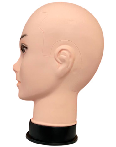 Cabeza de Maniquí Plástico Duro  Hombre x 4 Unds.