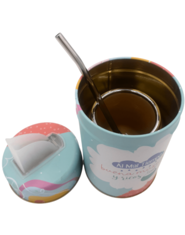 3 Set Mate con Bombilla (1 Set Trae 3 PCS) Medida: 160 ml aprox.