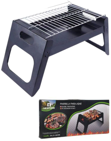 Parrilla Portátil a Carbón x 3 Unds. Medida: 34*21*48 cm aprox