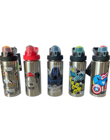 Botella Metalica Licencias Modelos Surtidos x 24 Unds.