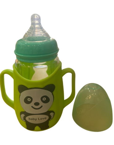 Mamadera de Vidrio  Color Único x 4 Unds.Medida: 240 ML aprox.