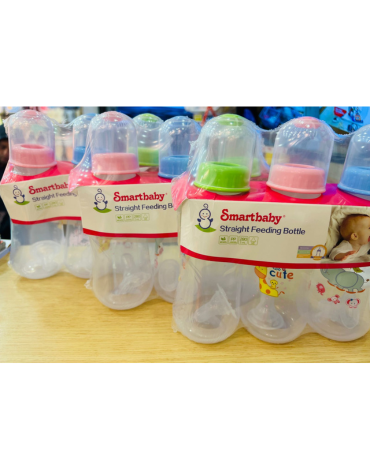 4 Set de Mamadera de Plástico Colores Surtidos.Medida: 280 ML aprox. (1 Set Trae:3 PCS)