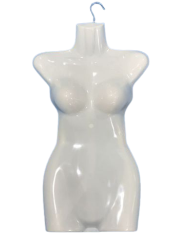 Maniquí Torso de Mujer de Plástico x 10 Unds.