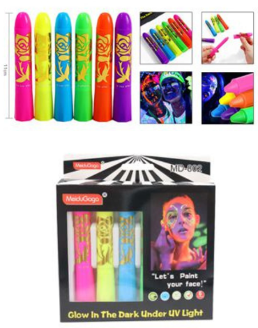 6 Set de Maquillaje Facial para Halloween (1 Set Trae: 6 PCS)