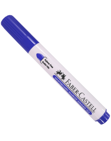 Marcador de Pizarra Punta Redonda Faber Castell Color Azul x 6 Unds.