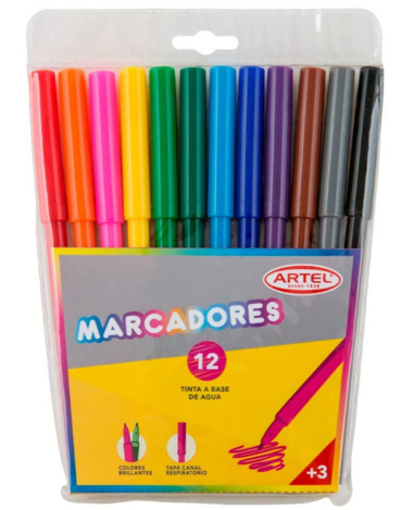 6 Estuches de Marcadores ARTEL (1 Estuche Trae: 12 PCS)