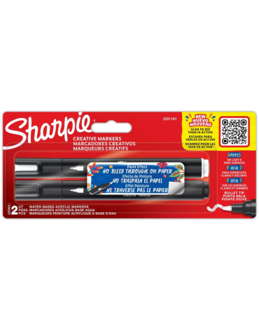 4 Set Marcadores Acrylic Punta Bala Sharpie (1 Set Trae 2 PCS)