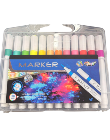 6 Set de Marcadores Acrílico Colores Surtidos  (Cada Set Trae: 24 PCS)