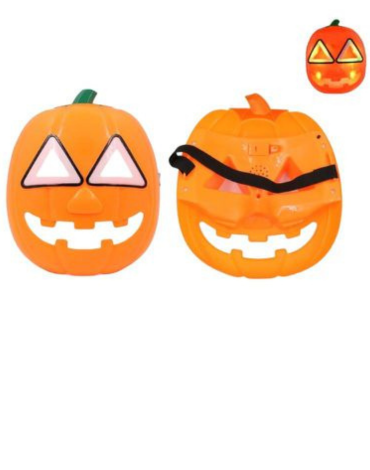 Mascara Halloween Cara de Calabaza x 6  Unds.