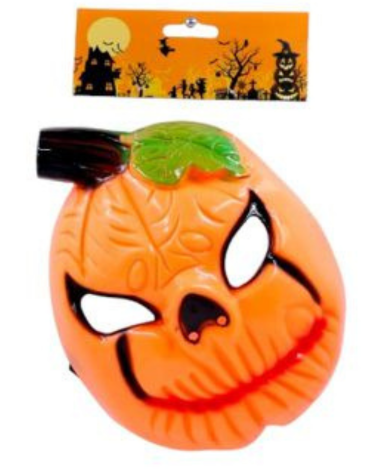 Mascara Halloween Cara de Calabaza x 12 Unds.