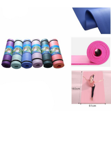 Mat para Yoga 10 MM   x 3 Unds.Medida: 183 x 61 cm aprox