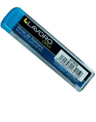12  Set Minas Polímero 09 Mm  Lavoro.(1 Set Trea:12 PCS)