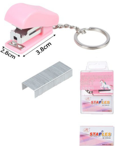 12 Set de Mini Corchetera con Accesorios (1 Set Trae:  2 PCS)