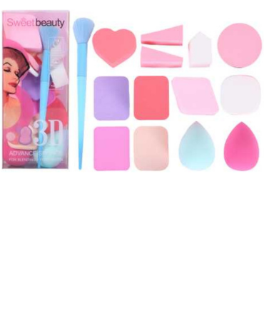 4 Set de Mini Esponja de Maquillaje. (1 Set Trae:12 PCS)
