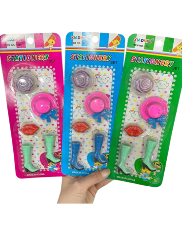 12 Set Mini Goma de Borrar Modelos Surtidos (1 Set Trae : 5 PCS)