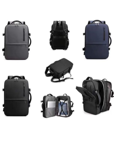 Mochila Impermeable Color Negro x 6 Unds. Medida: 40 Litros aprox.