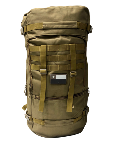 Mochila Militar Dos Colores x 12 Unds. Medida: 70 x 35 cm aprox.