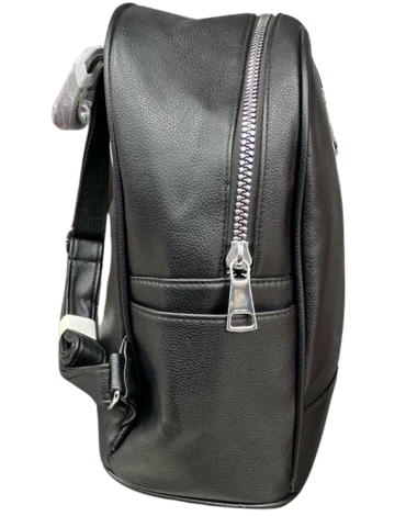 Mochila Eco Cuero Doble Cierre Colores Surtidos x 3 Unds.