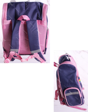 Mochila Unicornio Azul Marino x 4 Unds.Medida: 40 x 28 x 17 cm aprox