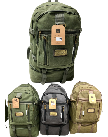 Mochilas Lona Colores Surtidos  x 12 Unds. Medida: 60 x 30 cm aprox.