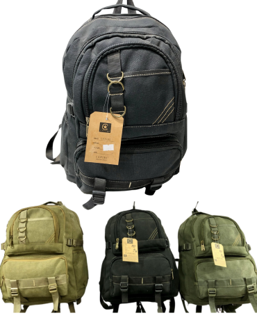 Mochilas Lona Colores Surtidos x 12 Unds. Medida: 45 x 30 cm aprox
