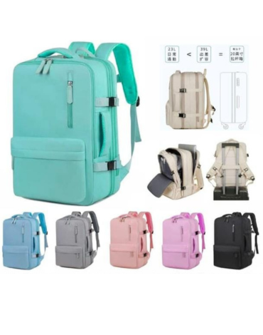 Mochila para Viaje Expandible x 6 Unds. Medida: 45 x 30 x 16 cm aprox.