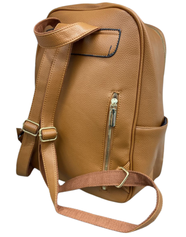 Mochila Eco Cuero Colores Surtidos x 3 Unds.