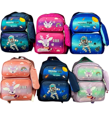 Mochila Escolar con Estuche Modelos Surtidos x 12 Unds.Medidas:40 x 30 cm aprox