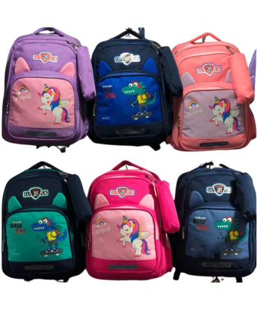 Mochila Escolar Modelos Surtidos x 12 Unds.Medidas:40 x 30 cm aprox