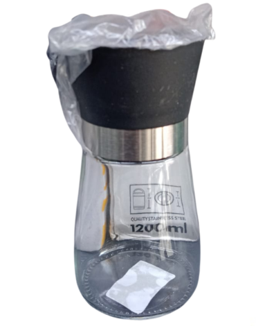 Molinillo de Vidrio Manual para Pimienta x 12 Unds.Medida : 250 ML aprox.
