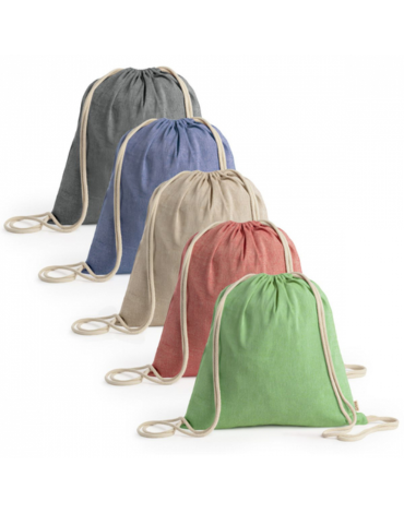 Morral Deportivo Algodón Reciclado Colores Surtidos x 12 Unds.Medida: 38 x 42 cm aprox.