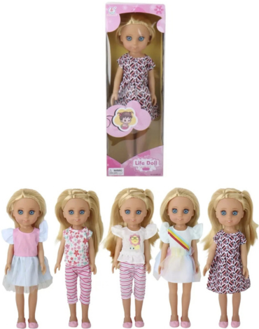 Muñeca Infantil Colores Surtidos x 6 Unds.Medida:39 cm aprox.