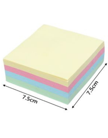 Nota Adhesiva 300 Hojas de Colores x 12 Unds.
