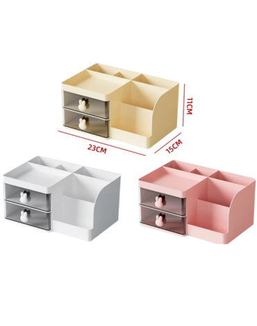 Caja Organizador de Maquillaje Colores Surtidos x 12 Unds. Medida: 23 x 15 x 11 cm aprox.