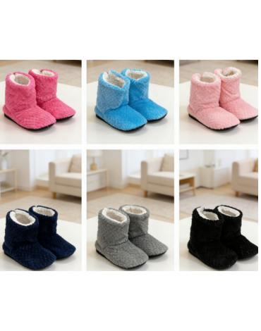 Pantubotas Lisas Colores Surtidos x 36 Pares. Talla: 36 - 41