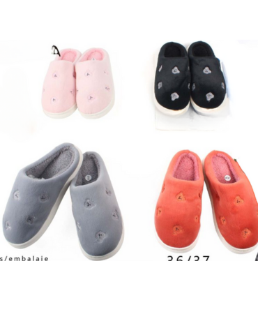 Pantuflas de Mujer Colores Surtidos x 36 Pares Tallas: 36 al 41