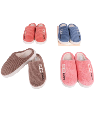 Pantuflas de Mujer Colores Surtidos x 36 Pares Tallas: 36 al 41