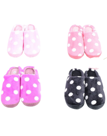 Pantuflas de Mujer Colores Surtidos x 36 Pares. Talla: 36 al 41