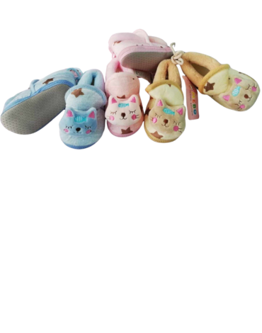 Zapatos Pantufla para Bebes x 12 Pares.Talla: 6 a 12 Meses