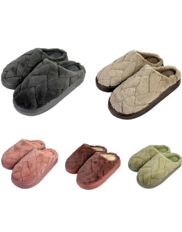 Pantuflas Unisex Colores Surtidos x 60 Pares. Talla: 38 - 45