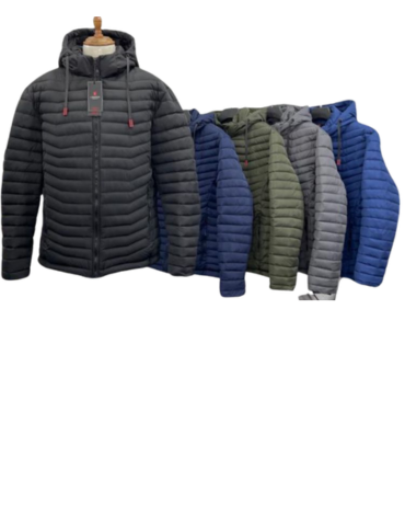 Parka  de Hombre con Gorro Desmontable x 12  Unds. Tallas: 3XL a la  6 XL