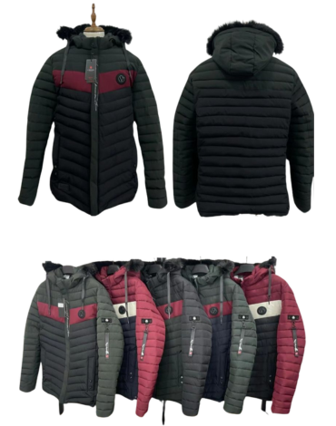 Parka  de Hombre con Gorro Desmontable x 12  Unds. Tallas: 3XL a la  6 XL