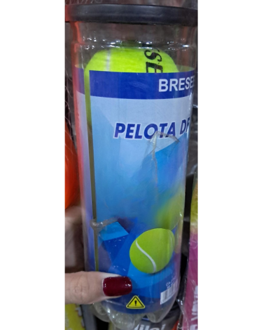 4 Set de Pelota de Tenis Color Amarillo (1 Set Trae 3 PCS)